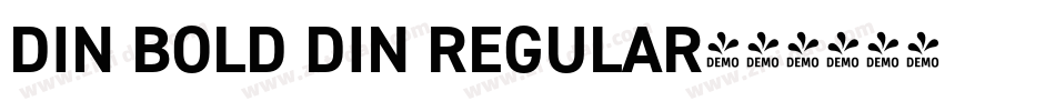 DIN BOLD DIN REGULAR字体转换